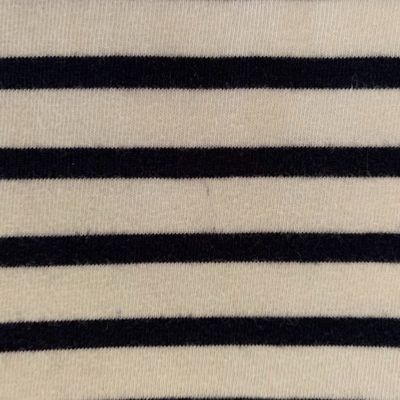 J CREW navy/white stripe long sleeve t-shirt, size XS - Picture 5 of 5